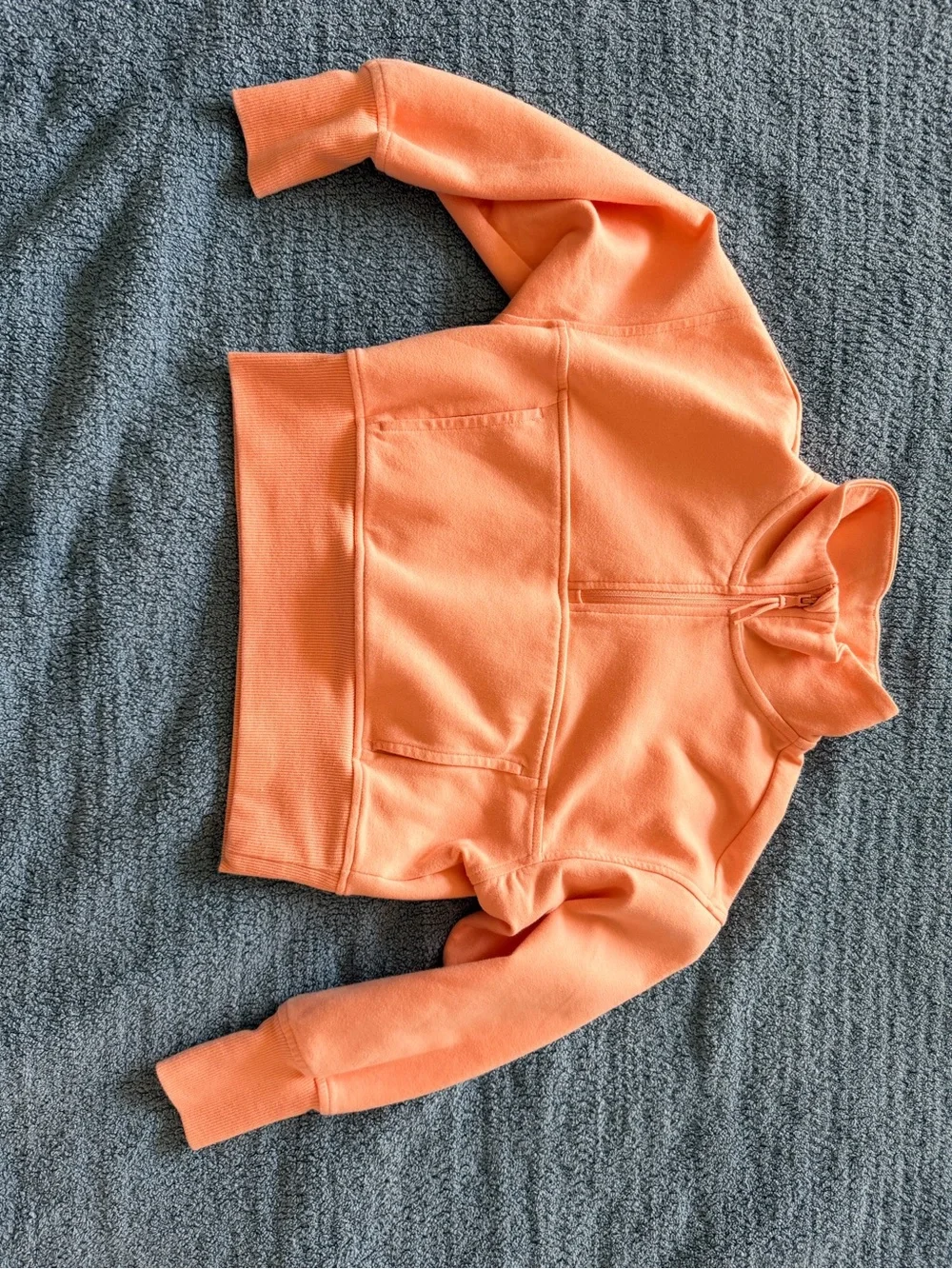 Old Navy Kids Bright Orange Half-Zip Sweatshirt
